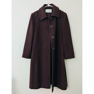 Plumb Colored Wool Blend Women's Blazer fun Chadwick's. Small. Office Attire.